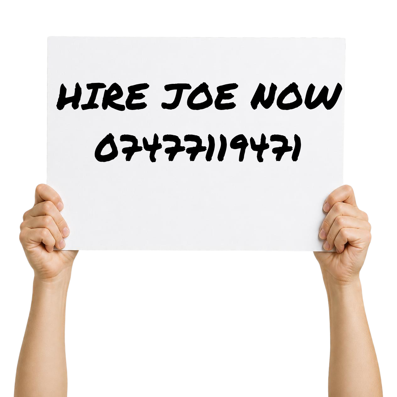 Hire Joe now